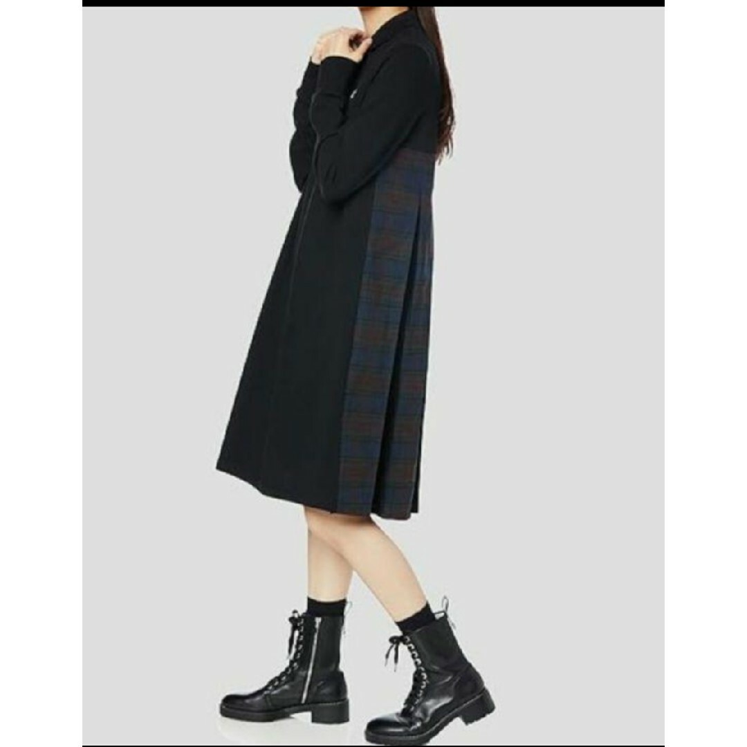 FRED PERRY(フレッドペリー)の【お値下げ】フレッドペリー☆タータンパネルピケドレス【UK10 38】 レディースのワンピース(ひざ丈ワンピース)の商品写真