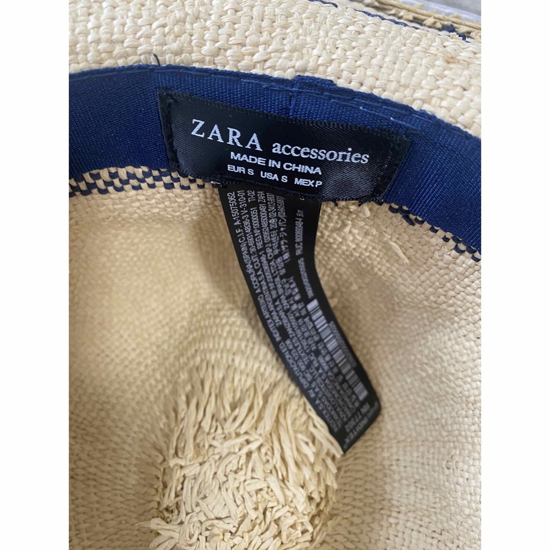 ZARA(ザラ)のZARA ハットザラ　麦わら帽子　ザラ　HAT ペーパー レディースの帽子(麦わら帽子/ストローハット)の商品写真