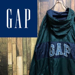 GAP - 【レア】oldGAP オールドギャップ　海外古着　マウンテンパーカー【S】緑