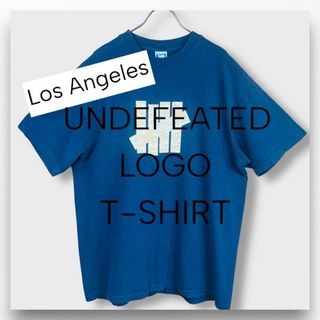 アンディフィーテッド(UNDEFEATED)の【アンディフィーテッド】UNDEFEATED Tシャツ L USA製 ネイビー(Tシャツ/カットソー(半袖/袖なし))