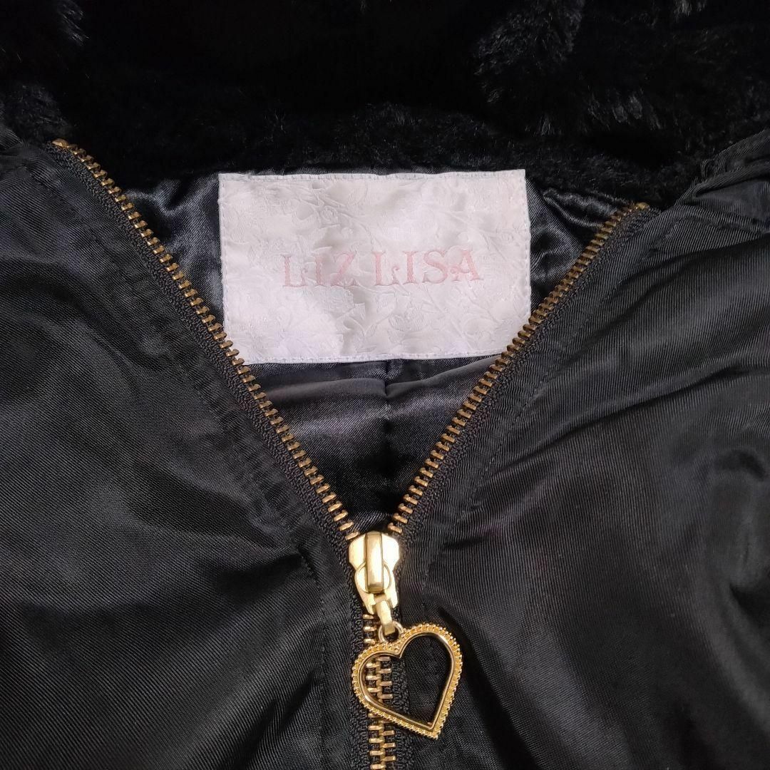 LIZ LISA(リズリサ)のLIZ LISA リボン、ハート ブルゾン O ブラック レディースのジャケット/アウター(ブルゾン)の商品写真