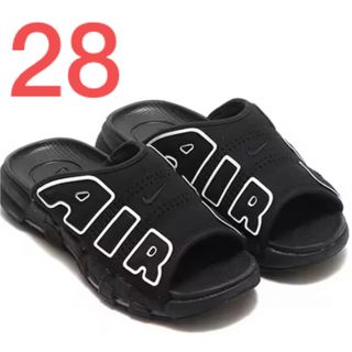 ナイキ(NIKE)のNike Air More Uptempo Slide Black 28cm(サンダル)