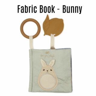 【Konges slojd】Fabric book bunny 布絵本 うさぎ(がらがら/ラトル)