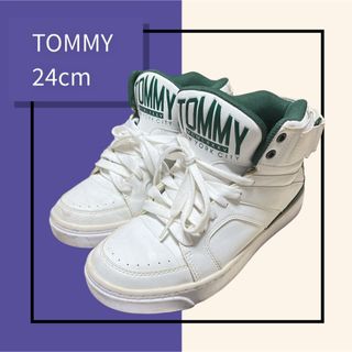 トミーヒルフィガー(TOMMY HILFIGER)のTOMMY トミー　スニーカー　air ハイカット　NIKE 白　エアフォース1(スニーカー)