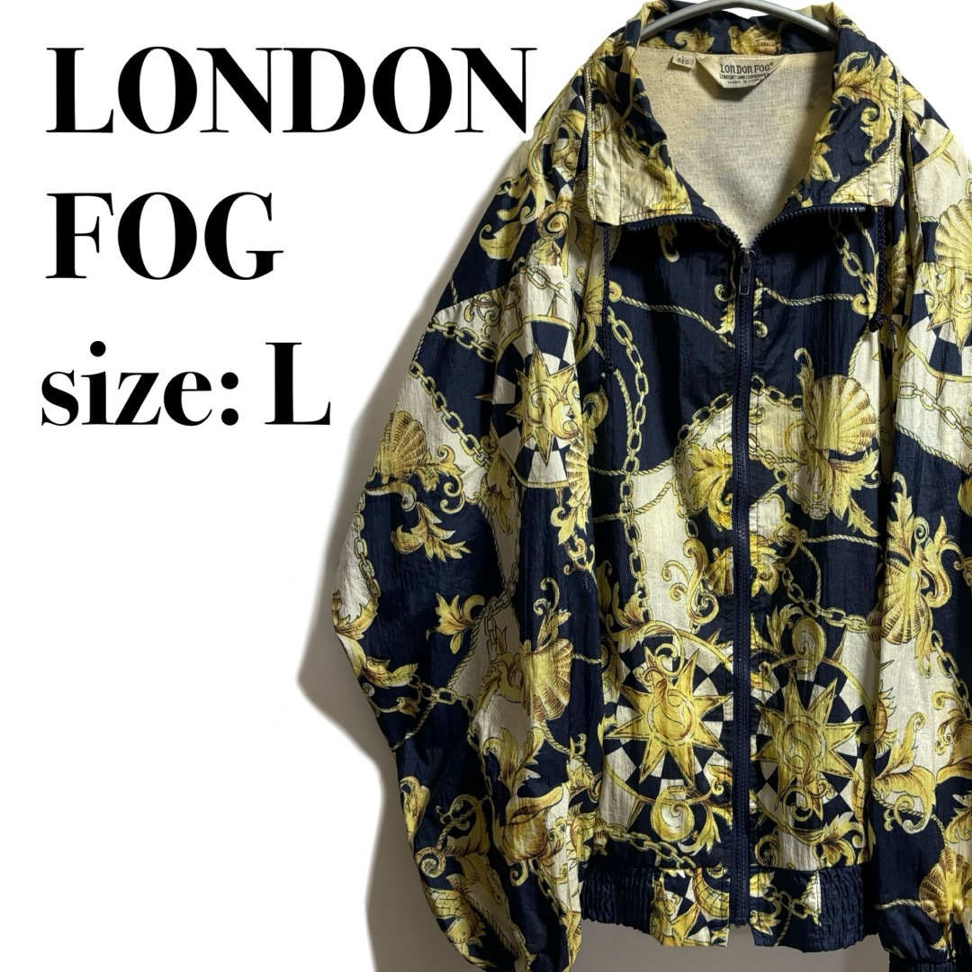 LONDONFOG(ロンドンフォグ)のLONDON FOG スカーフ柄 バンダナ柄 アート柄 総柄 ナイロンジャケット メンズのジャケット/アウター(ナイロンジャケット)の商品写真