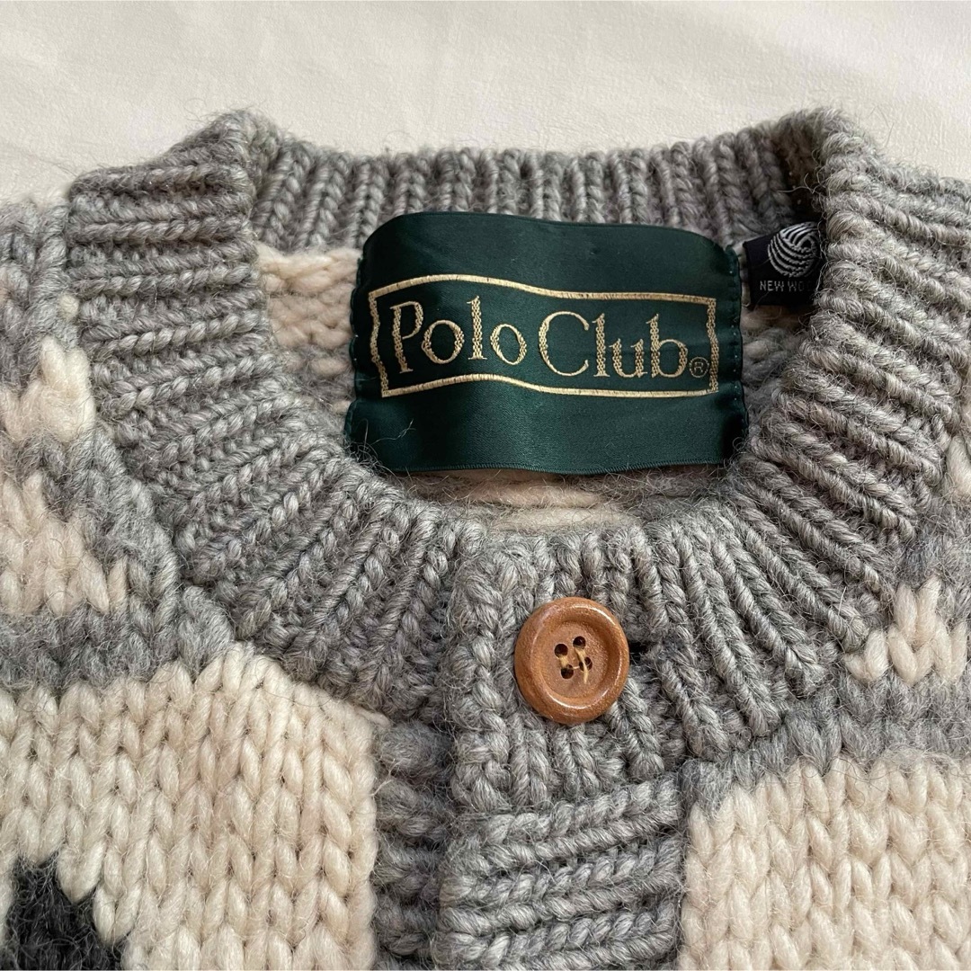 Polo Club(ポロクラブ)のポロクラブ　カウチンニット　ウール100% メンズ メンズのトップス(ニット/セーター)の商品写真