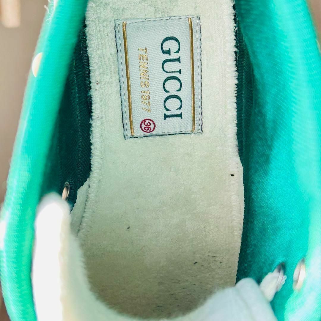 Gucci(グッチ)の【極美品】GUCCI グッチ　リバティ ハイカットスニーカー36サイズ レディースの靴/シューズ(スニーカー)の商品写真