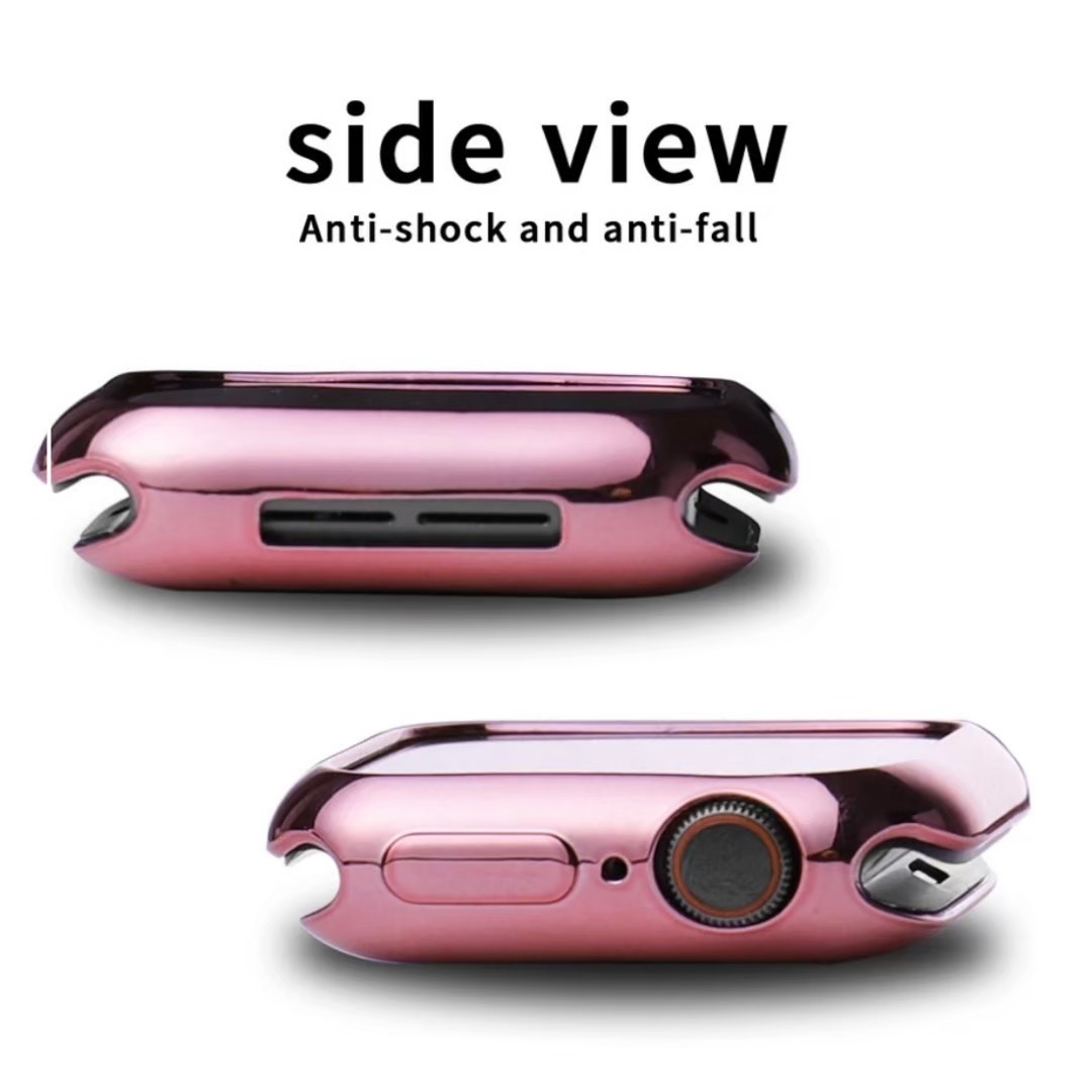 Apple Watch 側面 ケース カバー（シルバー・41mm） スマホ/家電/カメラのスマホアクセサリー(モバイルケース/カバー)の商品写真