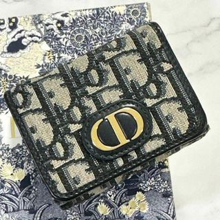 現行✨DIOR　三つ折り財布　30 MONTAIGNE　ディオールオブリーク