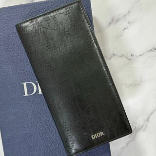 Dior - 美品✨現行モデル　DIOR　長財布　ギャラクシー　ディオールオブリーク　黒