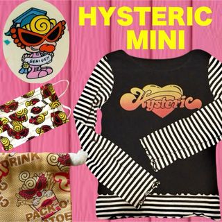 ヒステリックミニ(HYSTERIC MINI)のヒステリックミニ ヒスミニ tシャツ 女の子 女児 シール 長袖 110 小物(Tシャツ/カットソー)