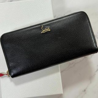 クリスチャンルブタン(Christian Louboutin)のクリスチャンルブタン✨長財布 ラウンドジップ パロマ パネトーネ 黒×赤(財布)