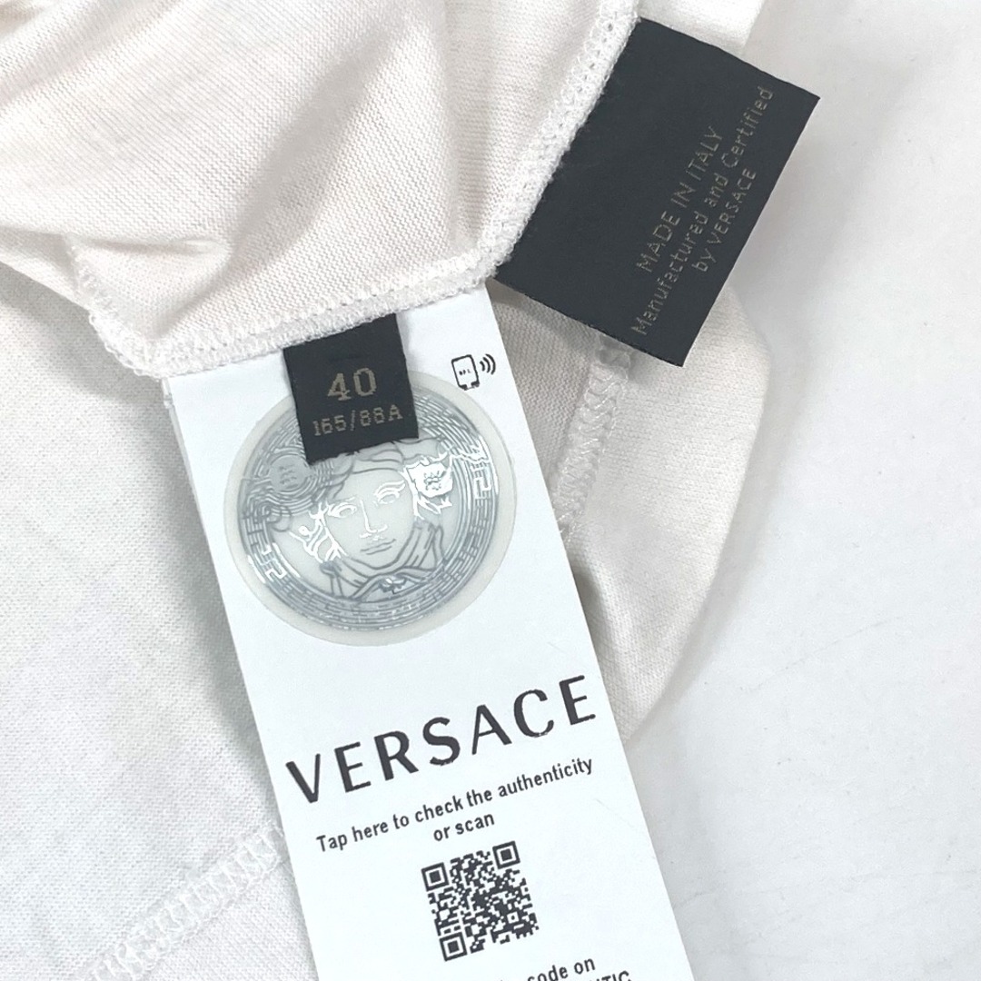 VERSACE(ヴェルサーチ)のヴェルサーチ VERSACE ロゴ  アパレル トップス  半袖Ｔシャツ コットン ホワイト レディースのトップス(Tシャツ(半袖/袖なし))の商品写真