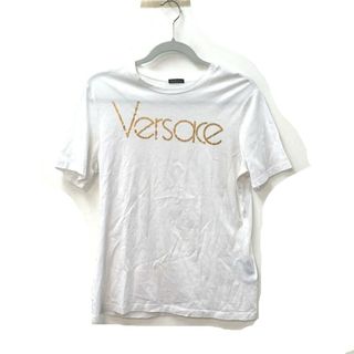 ヴェルサーチ(VERSACE)のヴェルサーチ VERSACE ロゴ  アパレル トップス  半袖Ｔシャツ コットン ホワイト(Tシャツ(半袖/袖なし))