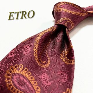 ETRO - 【美品】エトロ ネクタイ ペイズリー柄 ジャカード織 シルク イタリア製