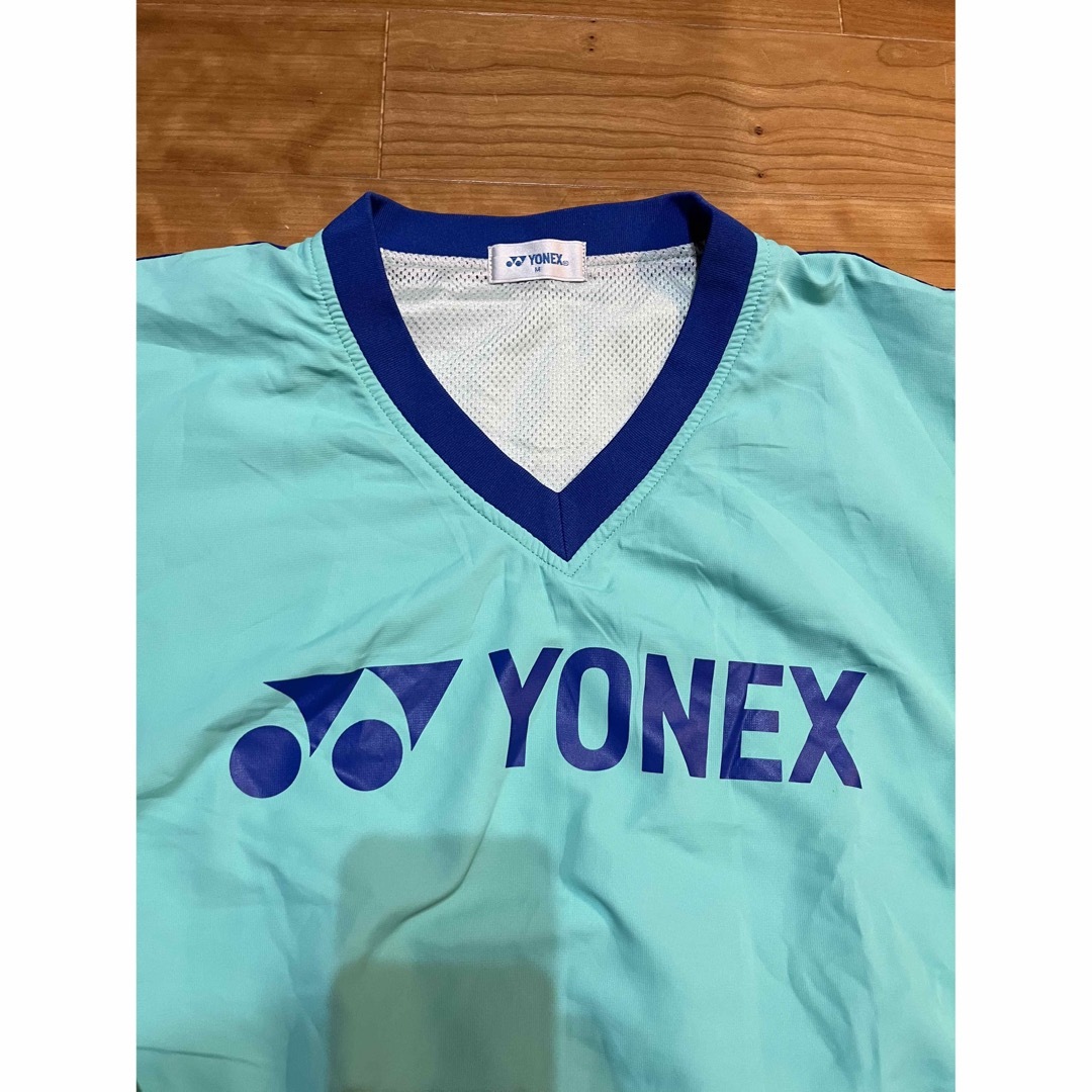 YONEX(ヨネックス)のヨネックス　ナイロンウェア　ターコイズ色　Mサイズ　練習着 スポーツ/アウトドアのスポーツ/アウトドア その他(バドミントン)の商品写真