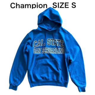 チャンピオン(Champion)のChampionチャンピオン プルオーバースウェットパーカー プリント ブルーS(パーカー)