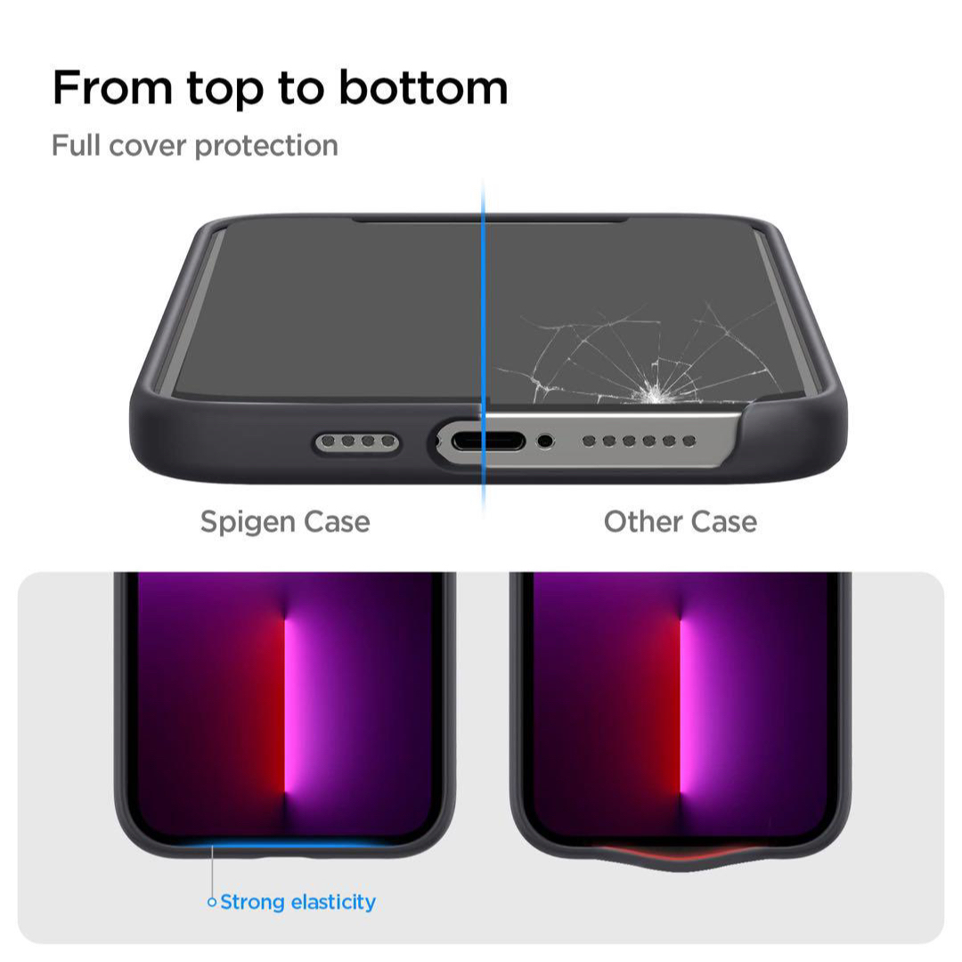 iPhone 13 Pro Max ケース シリコン 4重構造 指紋防止ブラック スマホ/家電/カメラのスマホアクセサリー(iPhoneケース)の商品写真