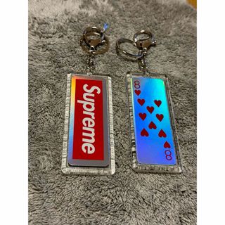 シュプリーム(Supreme)の8❤️ SUPREME  ホログラフィック トランプ　キーホルダー(キーホルダー)