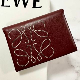 極美品✨LOEWE　クラシックカーフ　カードホルダー　アナグラム　コインケース