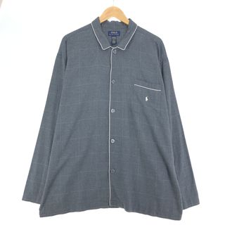 ラルフローレン(Ralph Lauren)の古着 ラルフローレン Ralph Lauren POLO RALPH LAUREN チェック柄 長袖 パジャマシャツ メンズXL /eaa433862(シャツ)