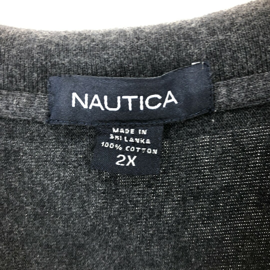 NAUTICA(ノーティカ)の古着 ノーティカ NAUTICA 総柄 長袖 ポロシャツ メンズXXL /eaa423444 メンズのトップス(ポロシャツ)の商品写真