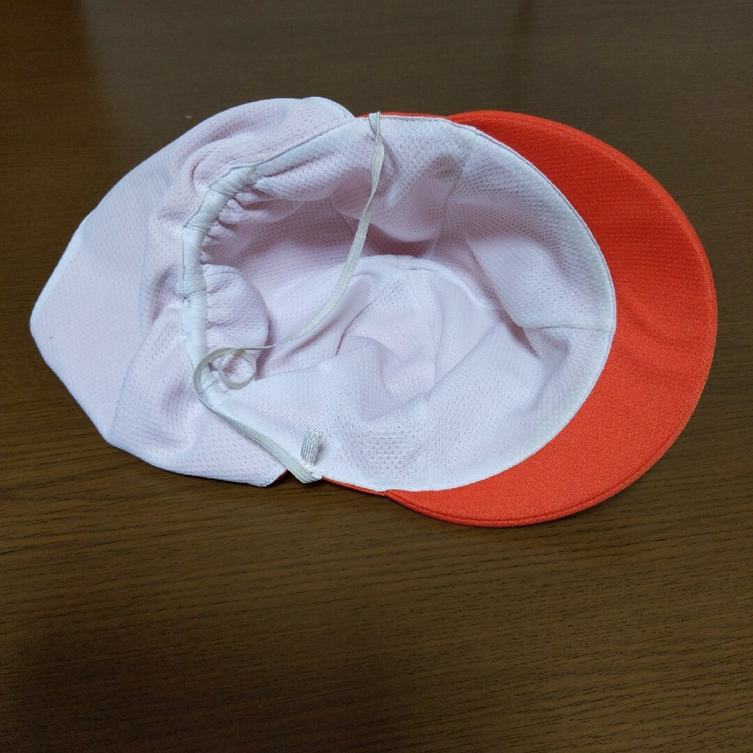 sa130/ カラー帽子 体操帽子 オレンジ キッズ/ベビー/マタニティのこども用ファッション小物(帽子)の商品写真