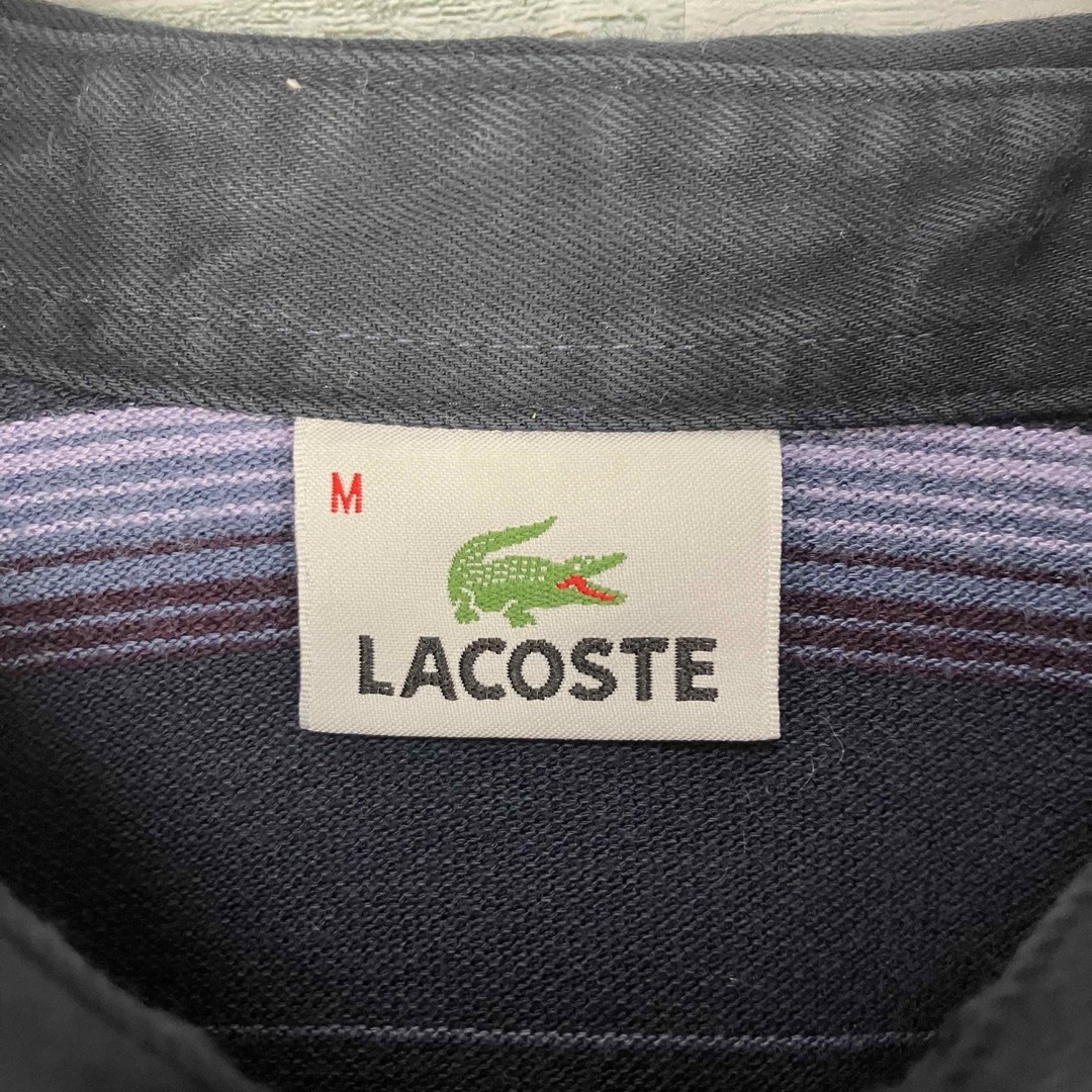 LACOSTE(ラコステ)のLACOSTE ラコステ 古着 マルチボーダー 長袖 ポロシャツ メンズのトップス(ポロシャツ)の商品写真