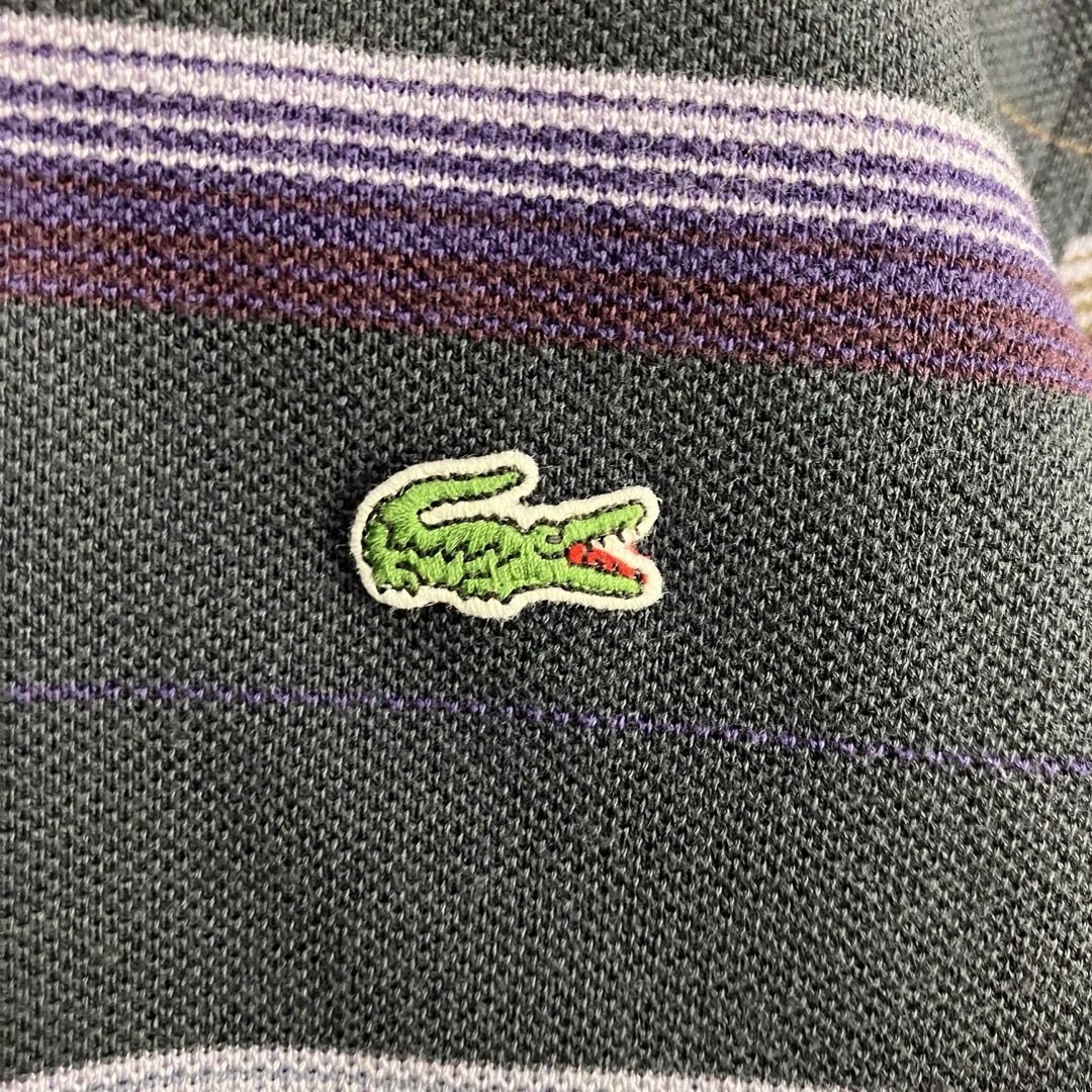 LACOSTE(ラコステ)のLACOSTE ラコステ 古着 マルチボーダー 長袖 ポロシャツ メンズのトップス(ポロシャツ)の商品写真