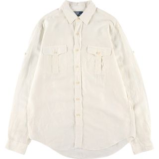 ラルフローレン(Ralph Lauren)の古着 ラルフローレン Ralph Lauren POLO RALPH LAUREN 長袖 シャツ メンズL /eaa433835(シャツ)