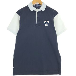 ラルフローレン(Ralph Lauren)の古着 90年代 ラルフローレン Ralph Lauren POLO by Ralph Lauren 半袖 ラガーシャツ USA製 メンズM ヴィンテージ /eaa435828(ポロシャツ)