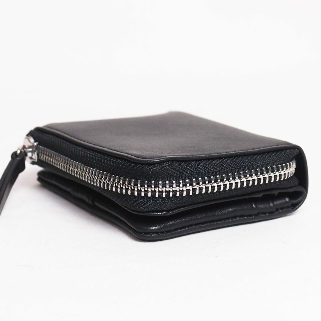 SONNE(ゾンネ)の新品 SONNE 財布 ソフター レザーコンパクトウォレット ブラック メンズのファッション小物(折り財布)の商品写真