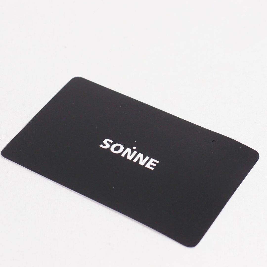 SONNE(ゾンネ)の新品 SONNE 財布 ソフター レザーコンパクトウォレット ブラック メンズのファッション小物(折り財布)の商品写真