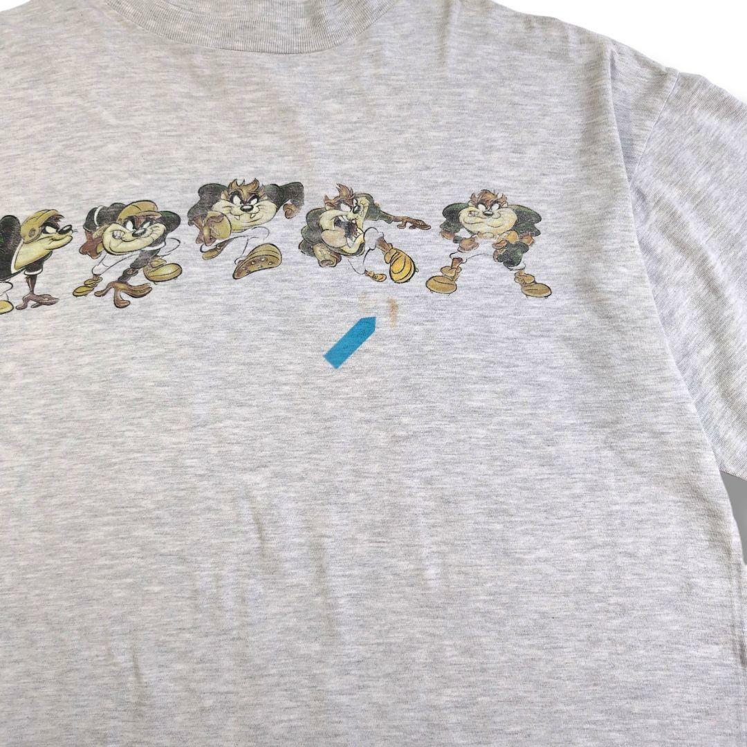 1997s ルーニーチューンズ プリントTシャツ グレー L 168 メンズのトップス(Tシャツ/カットソー(半袖/袖なし))の商品写真