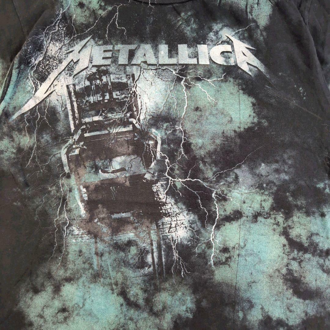 メタリカ METALLICA バンドTシャツ タイダイブラック XL 170 メンズのトップス(Tシャツ/カットソー(半袖/袖なし))の商品写真