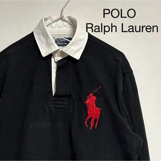 ラルフローレン(Ralph Lauren)の古着 90s POLO Ralph Lauren 長袖ラガーシャツ ビッグポニー(ポロシャツ)