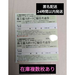 東急不動産ホールディングス 株主様スポーツご優待共通券 2枚(スキー場)