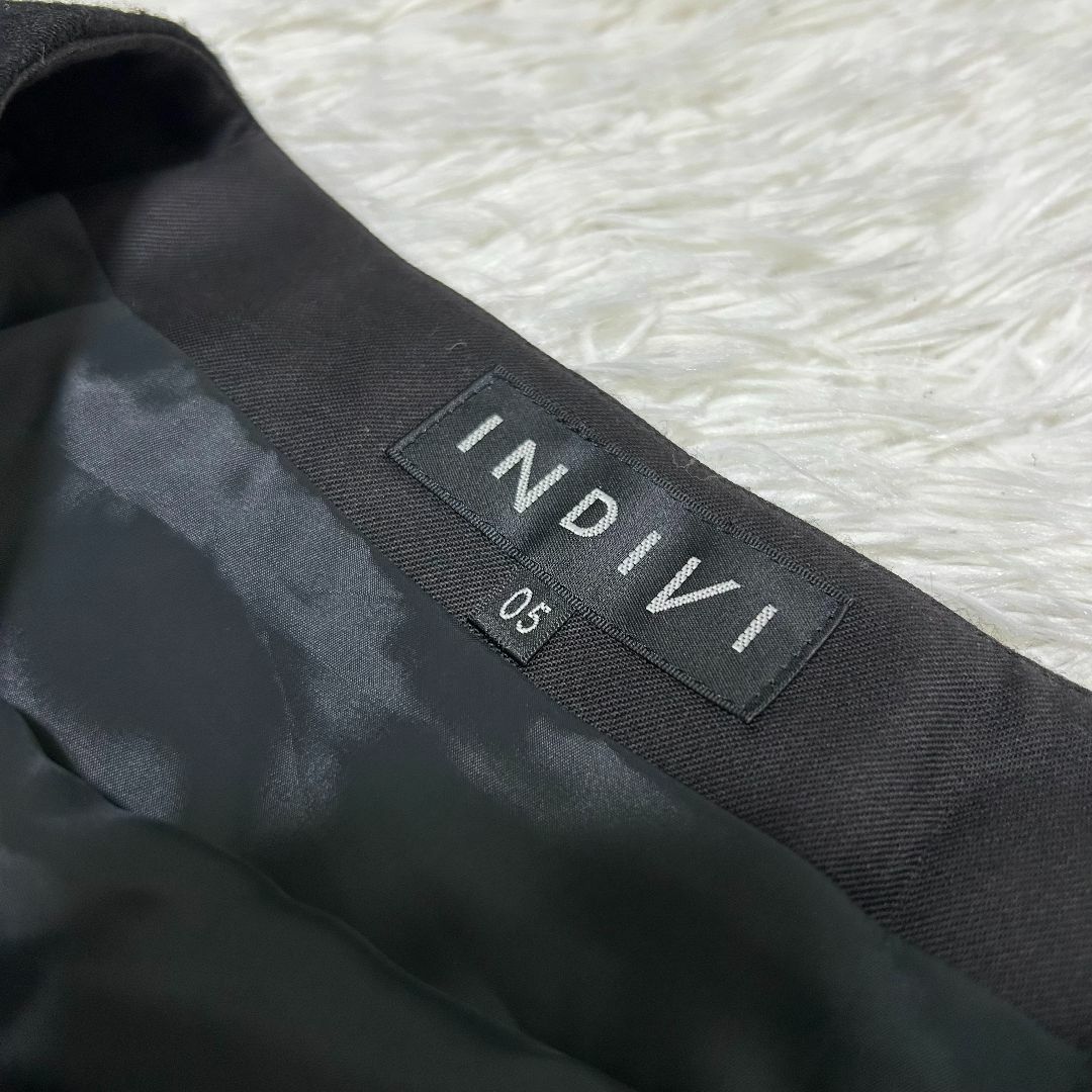 INDIVI(インディヴィ)の【美品】インディヴィ ひざ丈スカート S 日本製 アンゴラ混 大人 ✓3791 レディースのスカート(その他)の商品写真