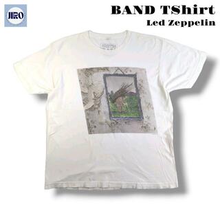 バンドTシャツ レッド・ツェッペリン ホワイト L 161(Tシャツ/カットソー(半袖/袖なし))