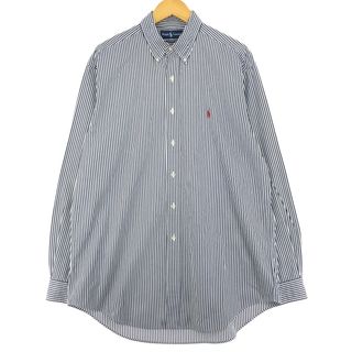 ラルフローレン(Ralph Lauren)の古着 ラルフローレン Ralph Lauren CLASSIC FIT クラシックフィット 長袖 ボタンダウンストライプシャツ メンズL /eaa433868(シャツ)