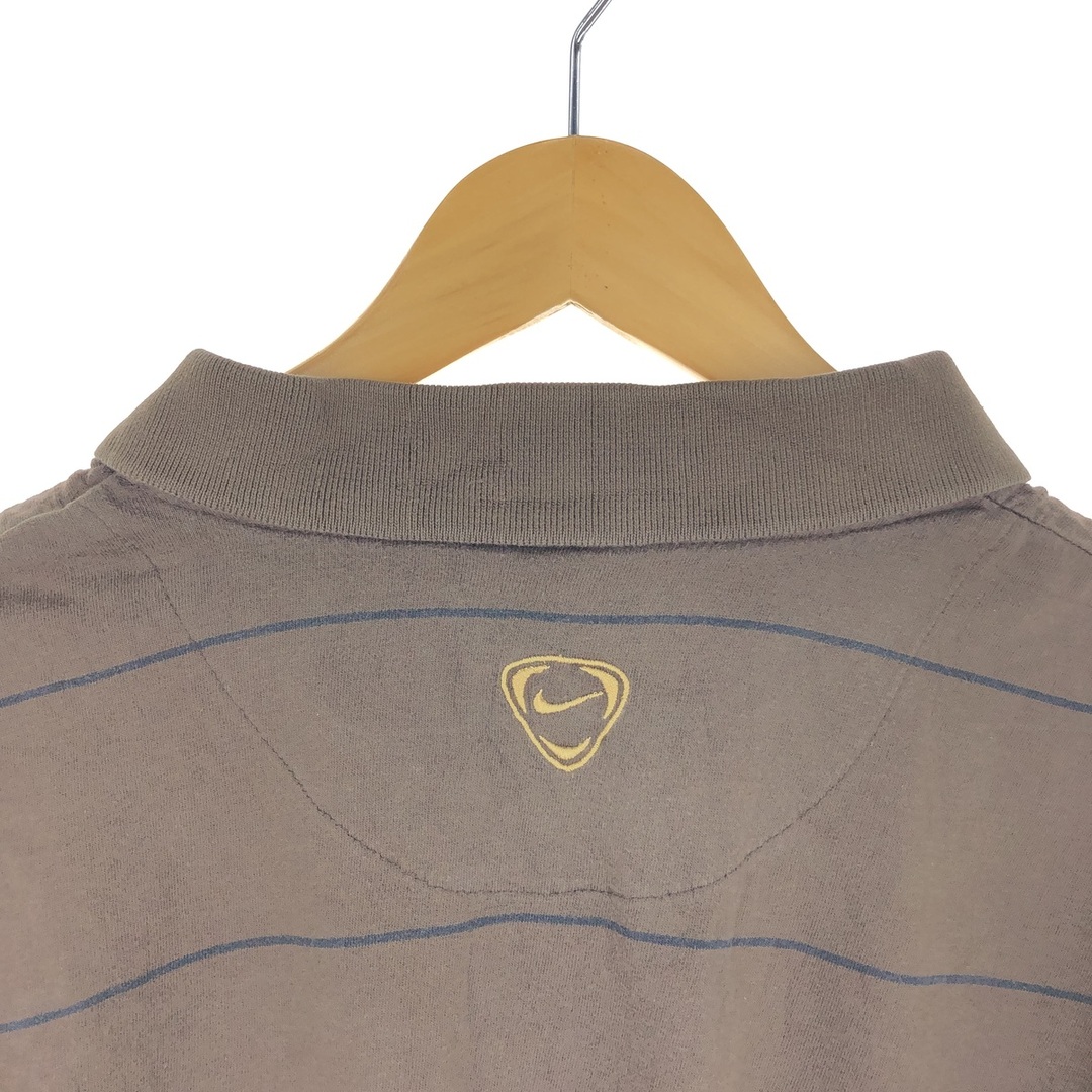 NIKE(ナイキ)の古着 00年代 ナイキ NIKE FCバルセロナ 半袖 ボーダー ポロシャツ メンズXL /eaa435817 メンズのトップス(ポロシャツ)の商品写真