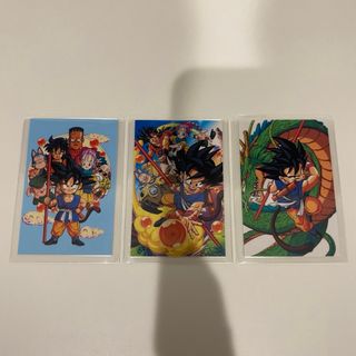 ドラゴンボール(ドラゴンボール)のドラゴンボール最強への道　ラミネートカード3枚セット　90年代　レトロ(カード)