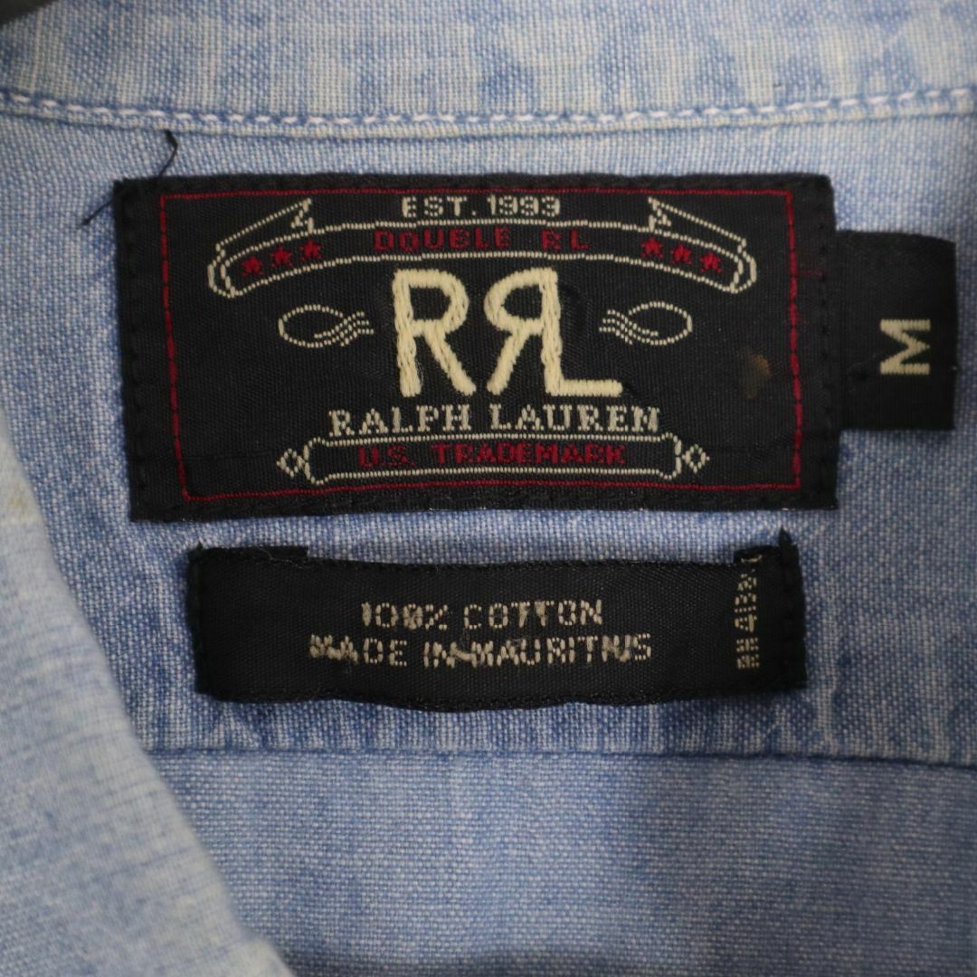 RRL(ダブルアールエル)のRRL ラルフローレン 90's シャンブレーシャツ 三ツ星タグ メンズのトップス(シャツ)の商品写真