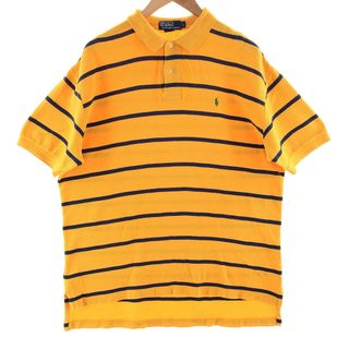 ラルフローレン(Ralph Lauren)の古着 ラルフローレン Ralph Lauren POLO by Ralph Lauren 半袖 ボーダー ポロシャツ メンズL /eaa381302(ポロシャツ)