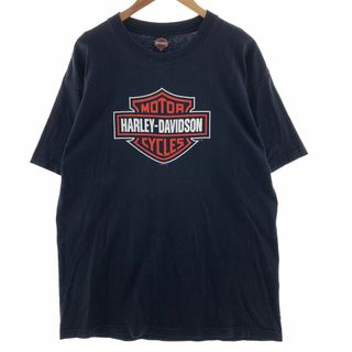 ハーレーダビッドソン(Harley Davidson)の古着 00年代 ハーレーダビッドソン Harley-Davidson モーターサイクル バイクTシャツ メンズXL /eaa382790(Tシャツ/カットソー(半袖/袖なし))