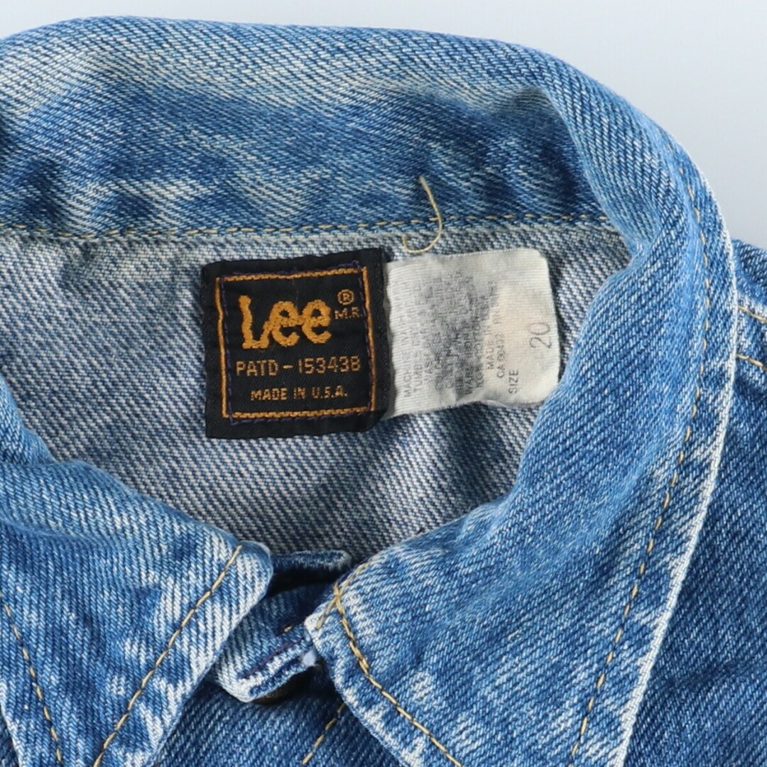 Lee - 古着 80年代 リー Lee PATD-153438 デニムジャケット G Lee - 古着 80年代 リー Lee PATD-153438 デニムジャケット G