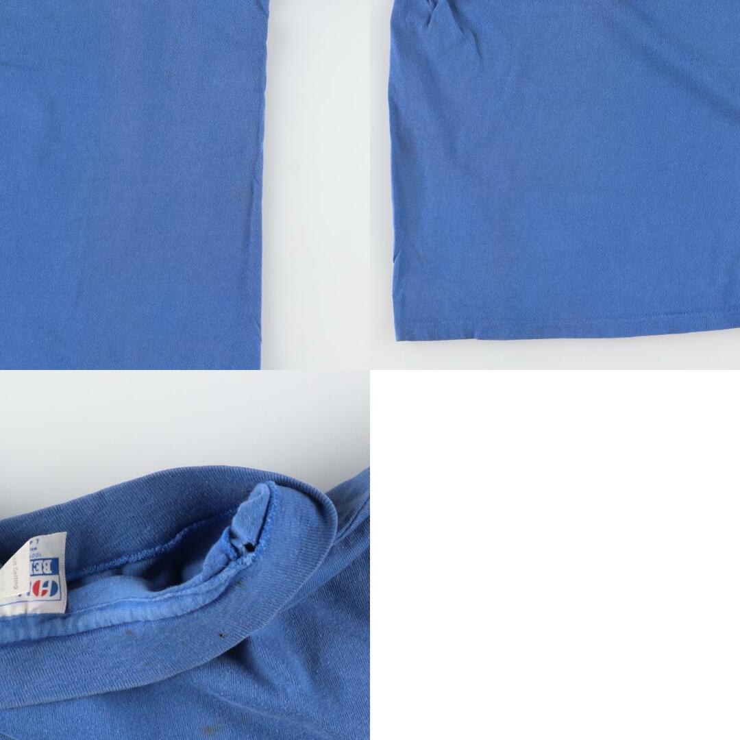 Hanes(ヘインズ)の古着 80年代 ヘインズ Hanes BEEFY-T 青タグ カレッジTシャツ USA製 メンズL ヴィンテージ /eaa435361 メンズのトップス(Tシャツ/カットソー(半袖/袖なし))の商品写真