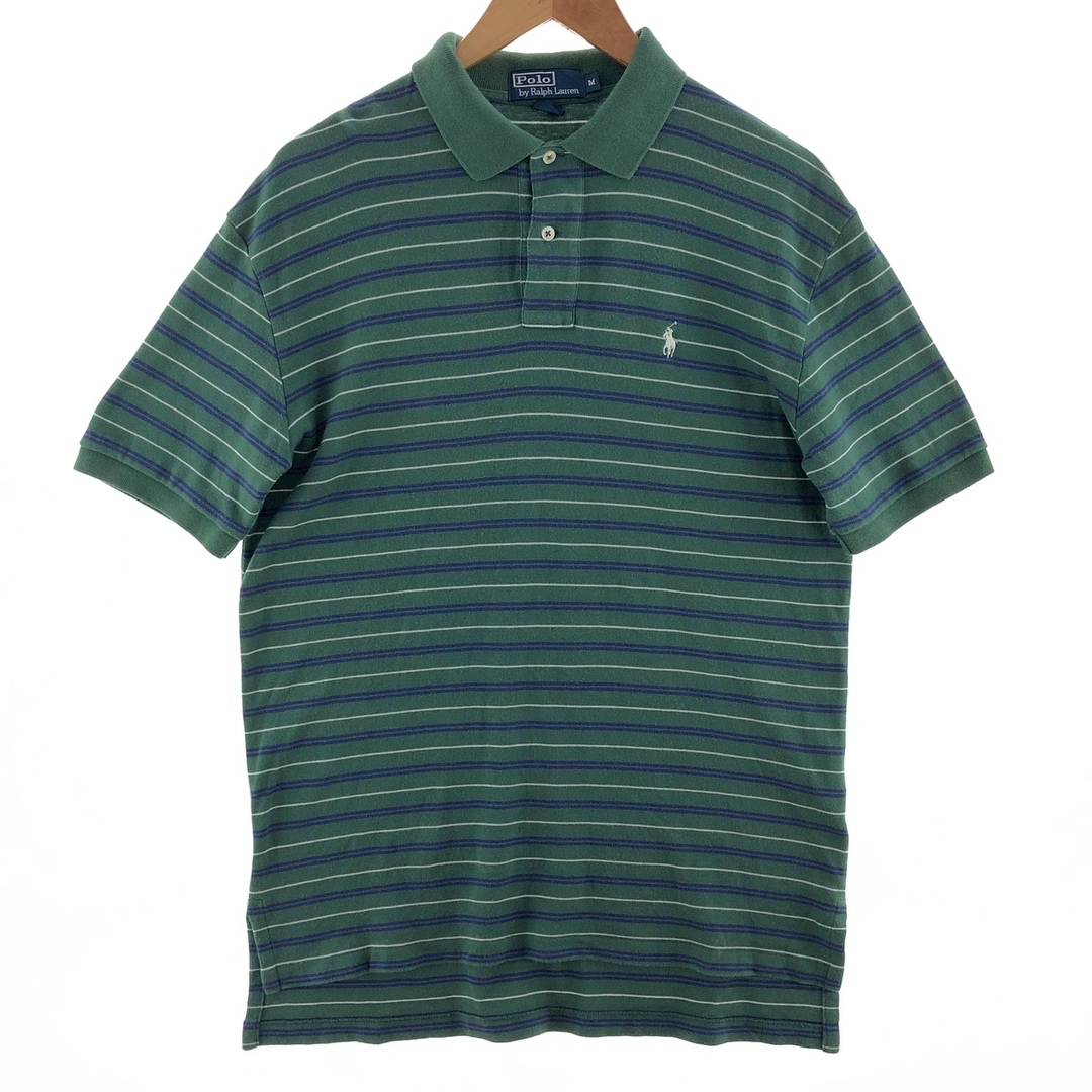 Ralph Lauren(ラルフローレン)の古着 ラルフローレン Ralph Lauren POLO by Ralph Lauren 半袖 ボーダー ポロシャツ メンズM /eaa381264 メンズのトップス(ポロシャツ)の商品写真