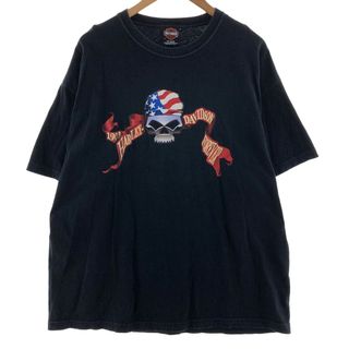 ハーレーダビッドソン(Harley Davidson)の古着 00年代 ハーレーダビッドソン Harley-Davidson モーターサイクル バイクTシャツ メンズXXL /eaa382795(Tシャツ/カットソー(半袖/袖なし))