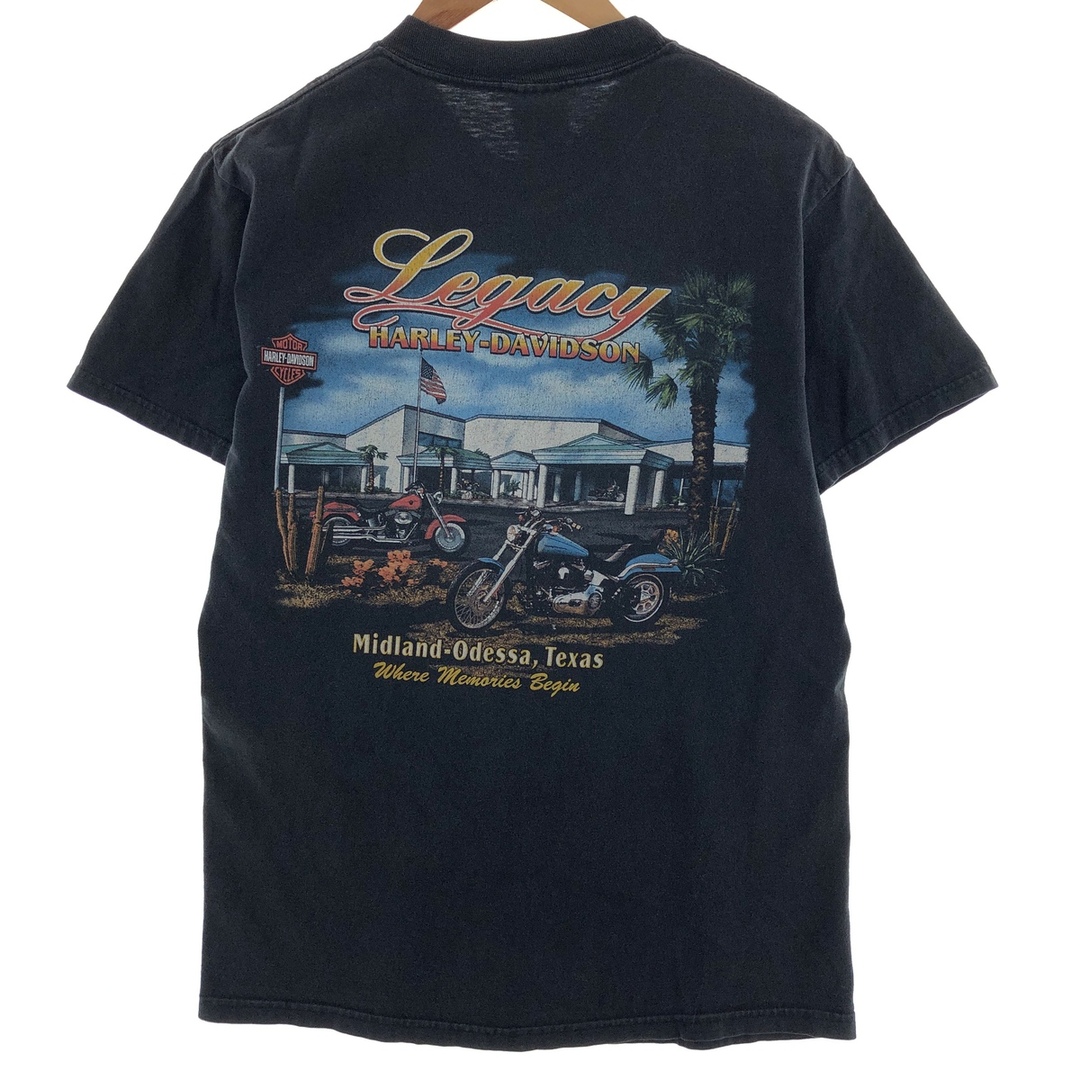 Harley Davidson(ハーレーダビッドソン)の古着 00年代 ハーレーダビッドソン Harley-Davidson HANES モーターサイクル バイクTシャツ USA製 メンズM /eaa390169 メンズのトップス(Tシャツ/カットソー(半袖/袖なし))の商品写真